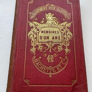 Mémoires d’un Âne Comtesse de Ségur Hachette Paris Antique French Book 1886